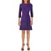 Lauren Ralph Lauren Womens Plus Greer Mini Solid Fit & Flare Dress