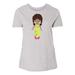 Inktastic African American Girl, Fashion Girl, Green Dress Adult Women's Plus Size T-Shirt Female