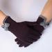 Women's gloves knitted non-down pile double-layer plus velvet warm and comfortable gloves plus velvet warm and comfortable gloves suitable for autumn and winter seasons