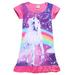 Toddler Cartoon Baby Kids Girl Unicorn Sleepwear Princess Dress Pyjamas Nightwear Nightgown Girls Dresses Clothes Summer