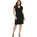 Sofia Jeans by Sofia Vergara Plus Size Twist Front Ribbed Dress