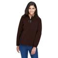 The Ash City - North End Ladies' Glacier Insulated Three-Layer Fleece Bonded Soft Shell Jacket with Detachable Hood - DK CHOCOLTE 672 - S