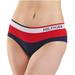 Tommy Hilfiger Women's 3 Pack Seamless Hipsters Panties, Navy/Red, Medium