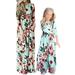 Bellella Mom Daughter Matching Dresses Long Sleeve Floral Print Maxi Summer Dress Matching Family Casual Dresses Outfits