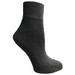 Womens Wholesale Cotton Quarter Ankle Sports Socks - Black Sport Ankle Socks For Women - 9-11 - 48 Pack