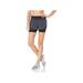 Core 10 Women's Standard Knit Waistband Run Short with Built-in Compression, Dark Grey/Black S (4-6)