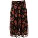 Nina Leonard Printed Power Mesh Tiered Skirt Women's 691-496