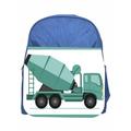 Construction Truck Boys Blue Preschool Toddler Childrens Backpack & Lunchbox