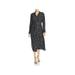 Fame And Partners Womens Berit Collared Office Wear Shirtdress