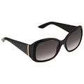 Sf722s-001-58 Women's Butterfly Black Grey Gradient Lenses Sunglasses