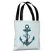 Lost at Sea Blue - Multi Tote Bag by Terry Fan Tote Bag - 18x18