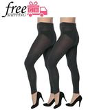 Women's 2 Pack Isadora Footless Extra Thick Tights with Spandex