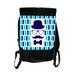 Hipster Elements and Modern Geometric Blue Blocks Print - Black School Backpack