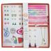 Wonder Nation Jewelry Mega Pack for Girls with Storage Tray, 34 Piece Set with Earrings, Necklaces and Stickers