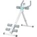 Leikefitness Height Adjustable Ab Trainer Abdominal Whole Body Workout Machine Waist Cruncher Core Toner, Leg, Thighs, Buttocks Shaper with LCD Monitor AB9300 & 220 lbs Weight Capacity