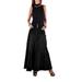 Women Flared Long Jean Skirt Long Denim Skirt Maxi Jean Skirt