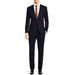 Nicoletti Mens Suit Slim Fit Two Button 2 Piece Notch Lapel Jacket Ticket Pocket Dk Navy