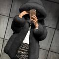 Women Fashion Long Sleeve Faux Fur Coat Cozy Jacket Open Front Hooded Thicken Coat Outdoor Faux Fur Hooded Jacket