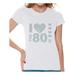 Awkward Styles I Love the 80s Shirt 80s T Shirt for Women's 80s Costumes 80s Outfit for 80s Party Retro Gray 80s Accessories 80s Rock T Shirt 80s T Shirt Vintage Rock Concert T-Shirt