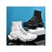 LUXUR Men Casual Shoes Male Sneakers Mid Top Training Shoes Non-Slip Outdoor Sports Shoes Comfortable Running Shoes