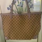 Gucci Bags | Gucci Tote Shoulder Bag | Color: Purple/Tan | Size: Os