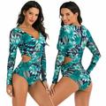 Fashion Women Ladies Girls One Piece Zip Swimsuit Swimwear Beachwear Bathing Suit Surfing Swimming Costumes Summer