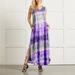 Women's Tie-Dye Split Irregular Hem Sleeveless Casual Popular Dress