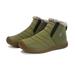 Outdoor Water-resistant Non-slip Snow Boots Slip-on Winter Warm Shoes for Men and Women