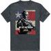 RapDom Not Just Any Tactical Graphics Mens Tee [Heather Charcoal Grey - 2XL]