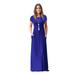 Mchoice plus size maxi dress for women O Neck Casual Pockets Short Sleeve Floor Length Dress Loose Party Dress club dress