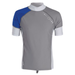 Aqua Lung Mens Rashguards Short Sleeve - Blue/Gray - MD