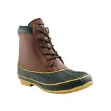 OwnShoe Mens Womens Leather Snow Duck Boots Insulated Water Resistant Lace-Up Winter Shoes