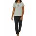 Calvin Klein Womens 2-piece Fleece Sleepwear Pajama Set