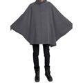 Celmia Women Cloak Stand-up Collar Casual Winter Coats Capes