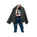 Ropalia Women Fluffy Comfy Loose Lapel Zip Jacket Men Coat Plus Size Warm Plush Outfits