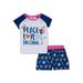 Jojo Siwa Girls Exclusive 4-12 Short Sleeve & Matching Shorts Pajama Set