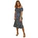 Summer Sundress for Women Sexy Off Shoulder Floral Ruffle Dress Ladies Party Boho Dresses