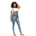 Cover Girl Denim Overall Jeans for Women Bib Strap Skinny Fit Plus Size 22W Acid Wash