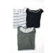 Pre-ownedBanana Republic Athleta Womens Knit Blouses Tops Blue Gray Green Size L Lot 3