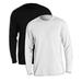 Thermals - Men's Long Sleeve Crew (Pack of 2) (1 Black / 1 Winter White)
