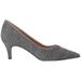 J. Renee Womens Abigaile Metallic Ruched Evening Heels