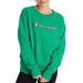 Champion Women's Powerblend Fleece Boyfriend Crew Neck Sweatshirt -Applique