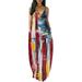 UKAP Summer Tank Top Dresses for Trendy Women Spaghetti Strap Beach Camisole Dress Tie Dye Sexy Dress for Lady