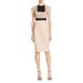 Guess Womens Studded Colorblock Cocktail Dress