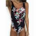 Women One Piece Monokini Push Up Padded Bikini Swimsuit Swimwear Bathing Suit Black