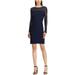 American Living Womens Metallic Sheath Dress