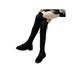 LUXUR Women Boots Lace Up Over Knee Long Boots Fashion Boots Heels Autumn Quality Suede Comfort Heels