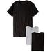 Hanes Ultimate Men's 3-Pack FreshIQ Black/Grey Crew Neck Tee, X-Large, 100% Cotton By HanesUltimate