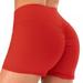 Womens Workout Shorts Slim High Waisted Solid Color Butt Lifting Athletic Leggings Tummy Control Biker Shorts for Women