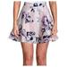 City Studio Womens Juniors Floral Print Tiered A-Line Skirt